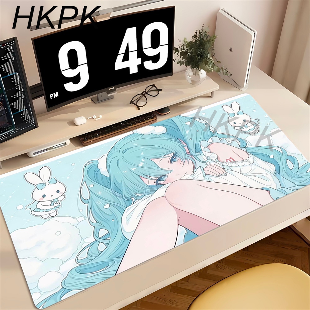 Pc Gaming Hatsune Miku - Anime Mouse Pad Gamer Keyboard Pad