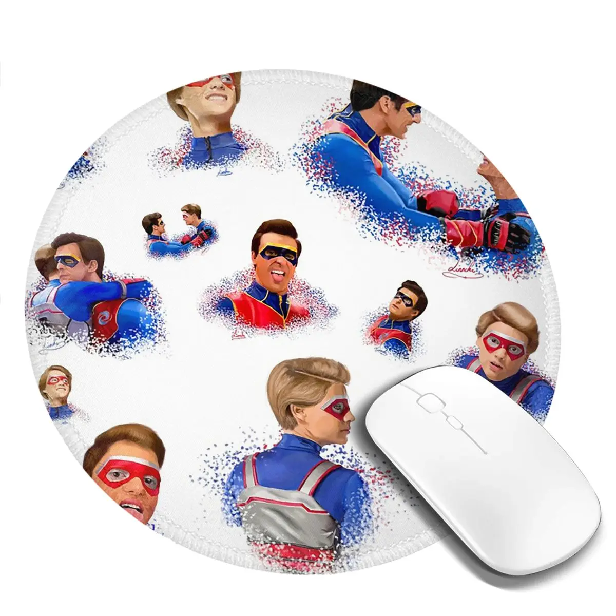 Pc Gaming Drawing - Captain Man And Kid Henry Danger