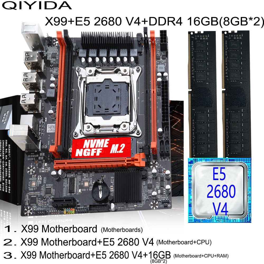 Pc Gaming Cpu - QIYIDA X99 Gaming Motherboard Kit with
