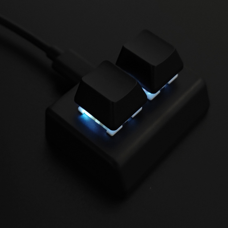 New 2 keys Macro Keyboard RGB  - Pc Gaming Drawing ulasan dan harga