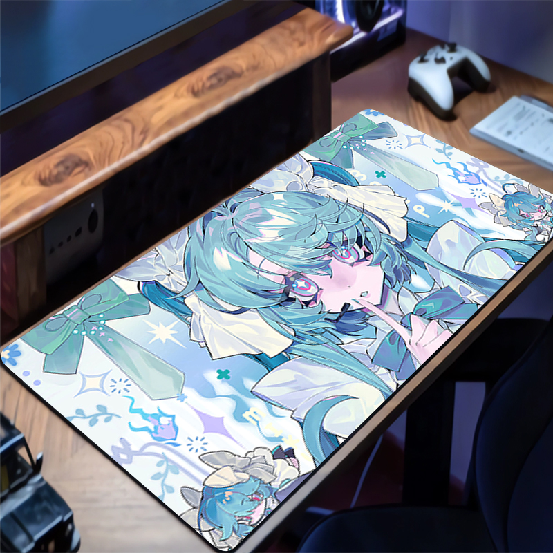 Anime Mouse Pad Gamer Keyboard - Pc Gaming Hatsune Miku ulasan dan harga