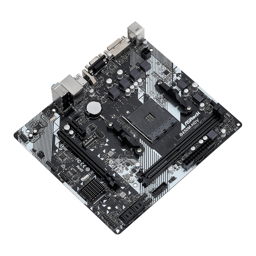 ASROCK B450M-HDV R4.0 Motherbo - Pc Gaming Cpu ulasan dan harga