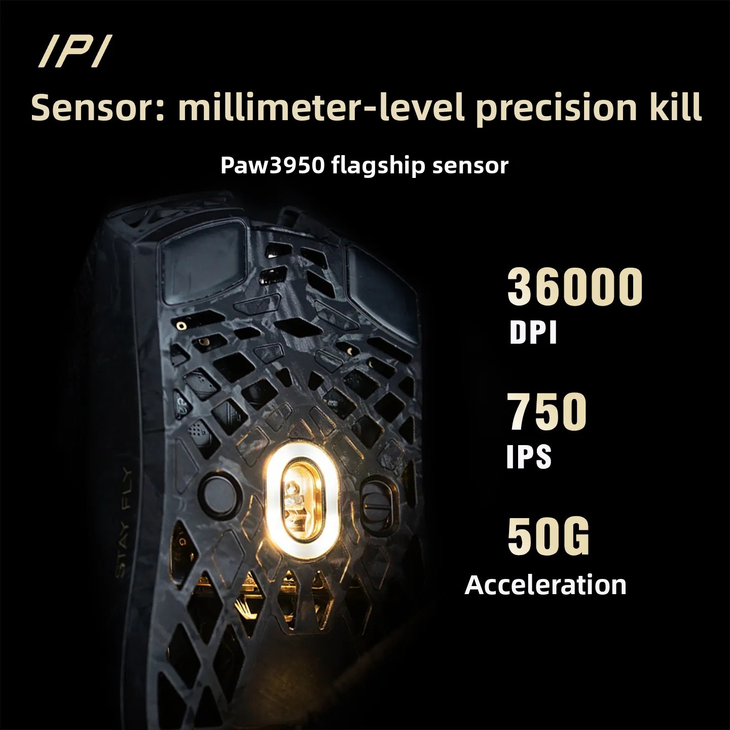 IPI STAY FLY Dual 8K PAW3950 M - Pc Gaming Custom ulasan dan harga