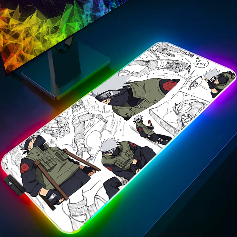 RGB Mouse Pad Naruto Kakashi H - Pc Gaming Naruto ulasan dan harga