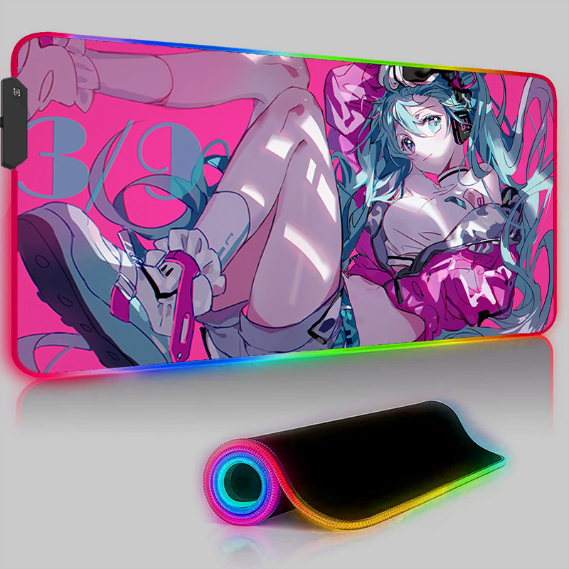 Kawaii Pink HD Mouse Pad RGB P - Pc Gaming Hatsune Miku ulasan dan harga