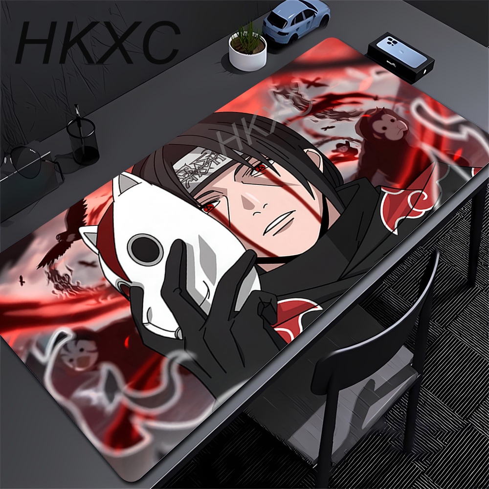 Laptop Gaming Desk Mat Black A - Pc Gaming Naruto ulasan dan harga