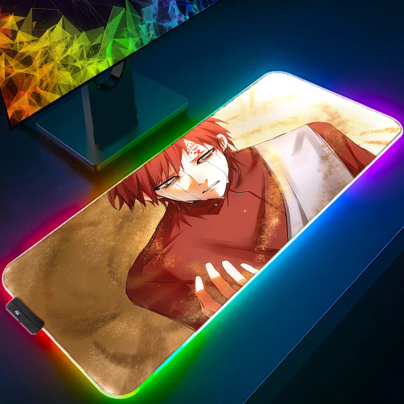 RGB Large E-sports Mouse Pad d - Pc Gaming Naruto ulasan dan harga