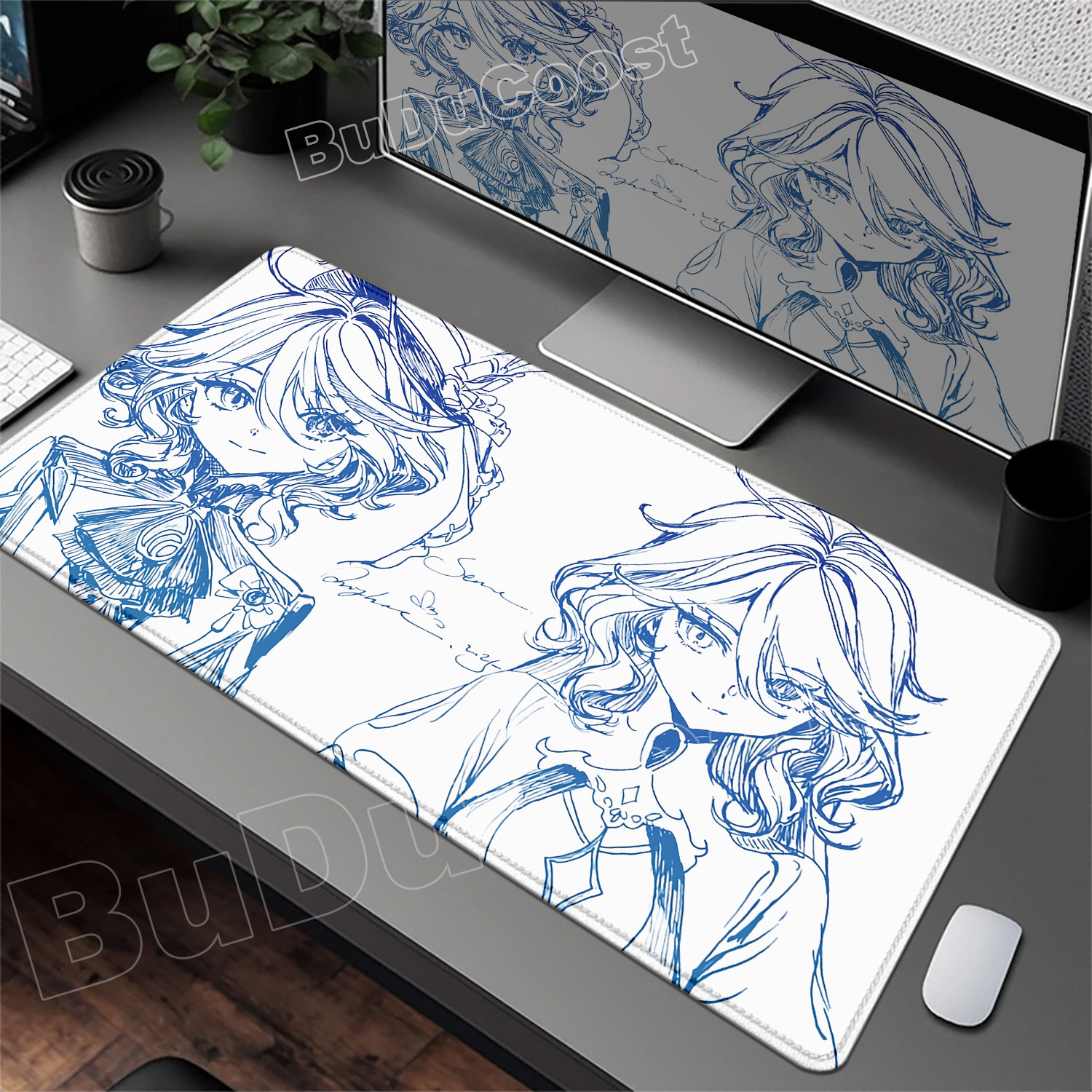 Line Drawing Genshin Impact Fu - Pc Gaming Drawing ulasan dan harga