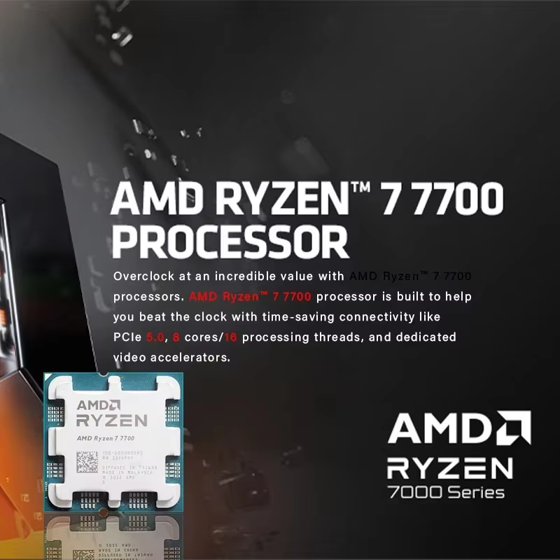 AMD Ryzen 7 7700 R7 7700 8 Cor - Pc Gaming Cpu ulasan dan harga