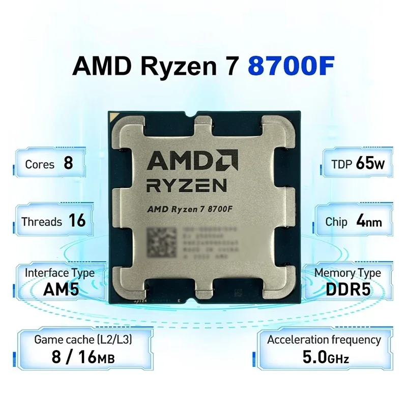 AMD Ryzen 7 8700F AM5 Socket U - Pc Gaming Cpu ulasan dan harga