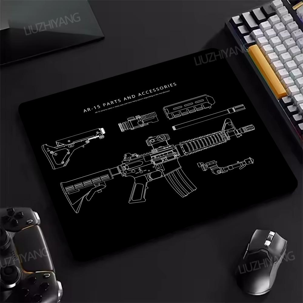 Assault Rifle Drawing Mouse Pa - Pc Gaming Drawing ulasan dan harga