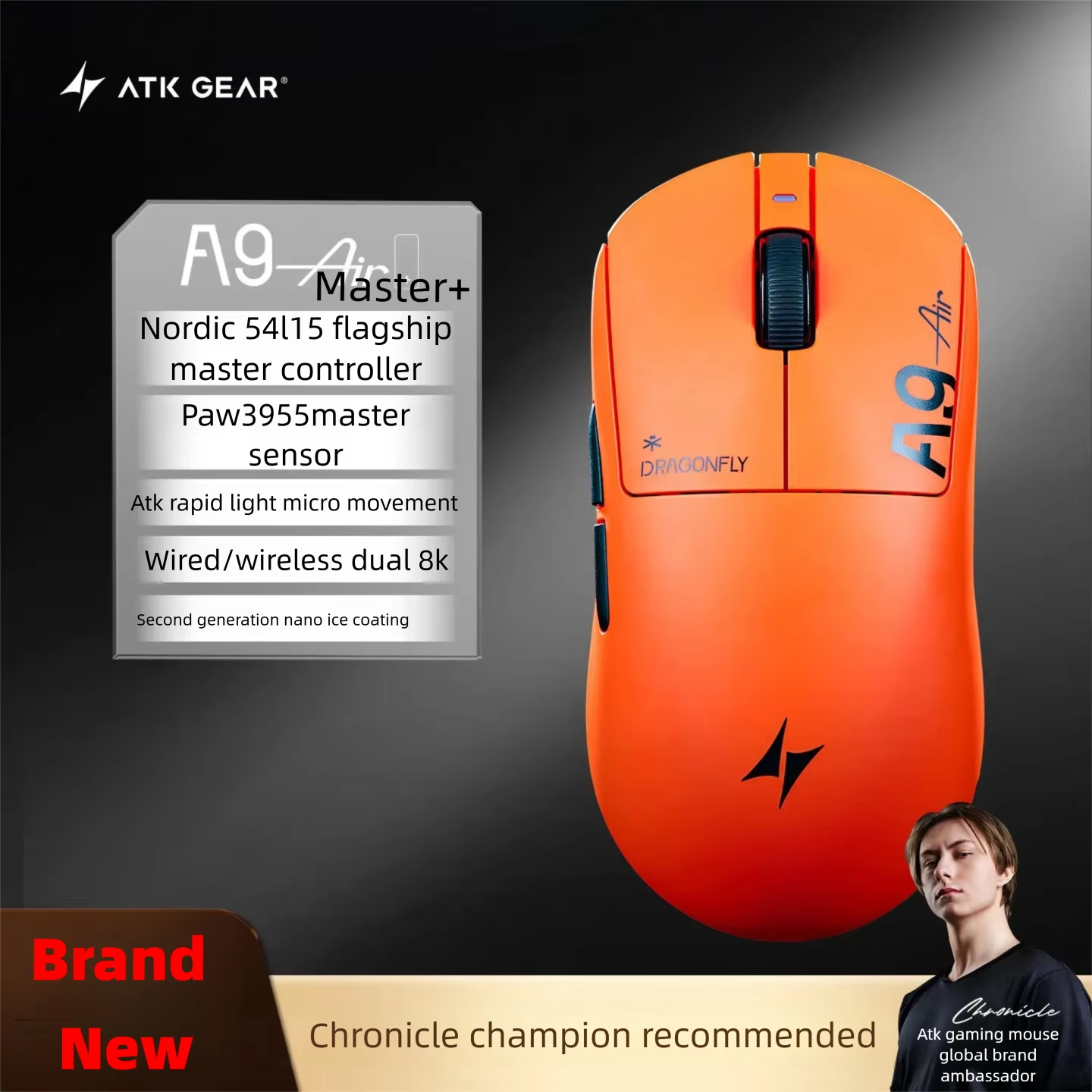 ATK A9 Air Ultimate Plus Gamin - Fps Gaming Mouse ulasan dan harga