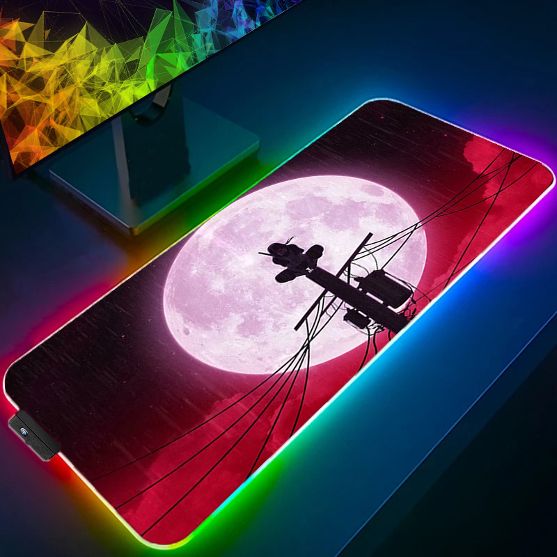 RGB Large Mouse Pad Backlight  - Pc Gaming Naruto ulasan dan harga