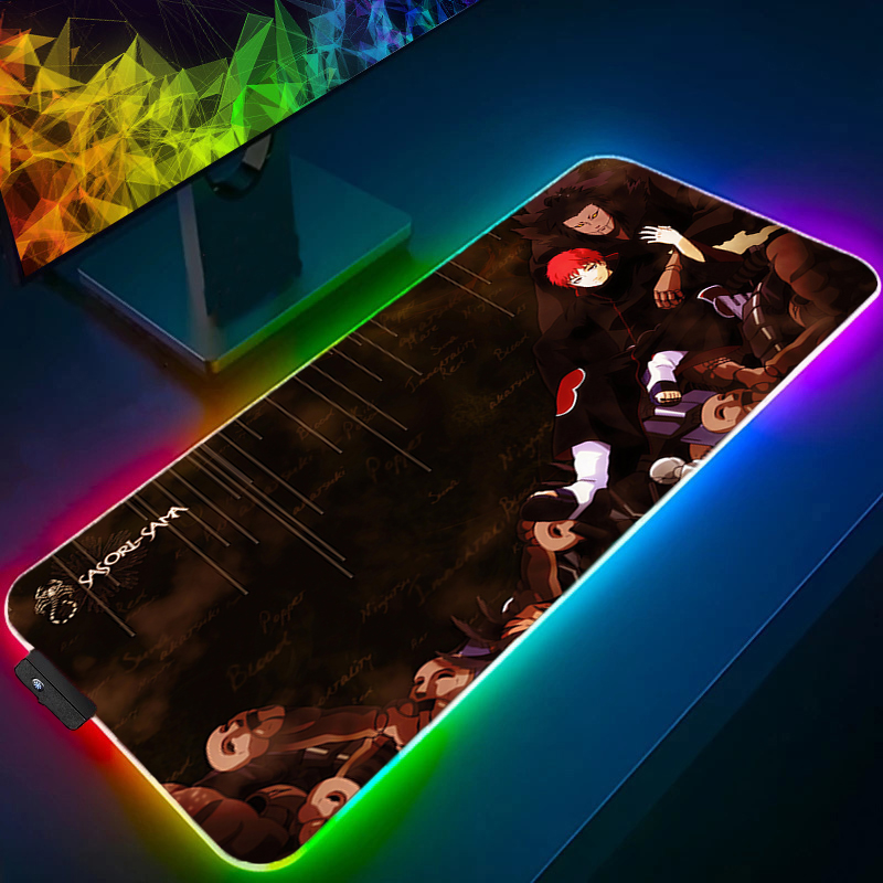 RGB Large Gaming Mouse Pad Nar - Pc Gaming Naruto ulasan dan harga