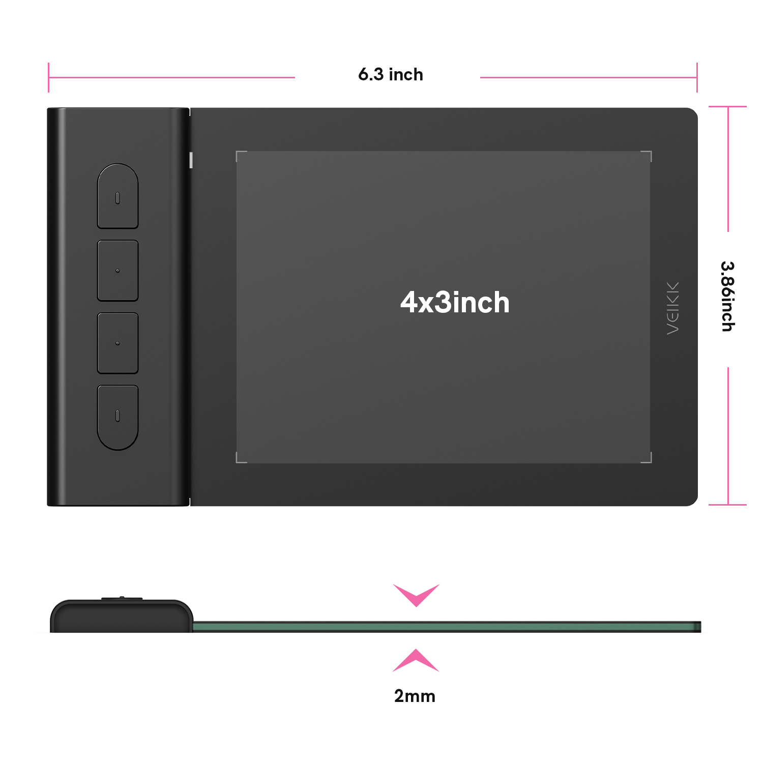 VEIKK VK430 Graphic Drawing Ta - Pc Gaming Drawing ulasan dan harga