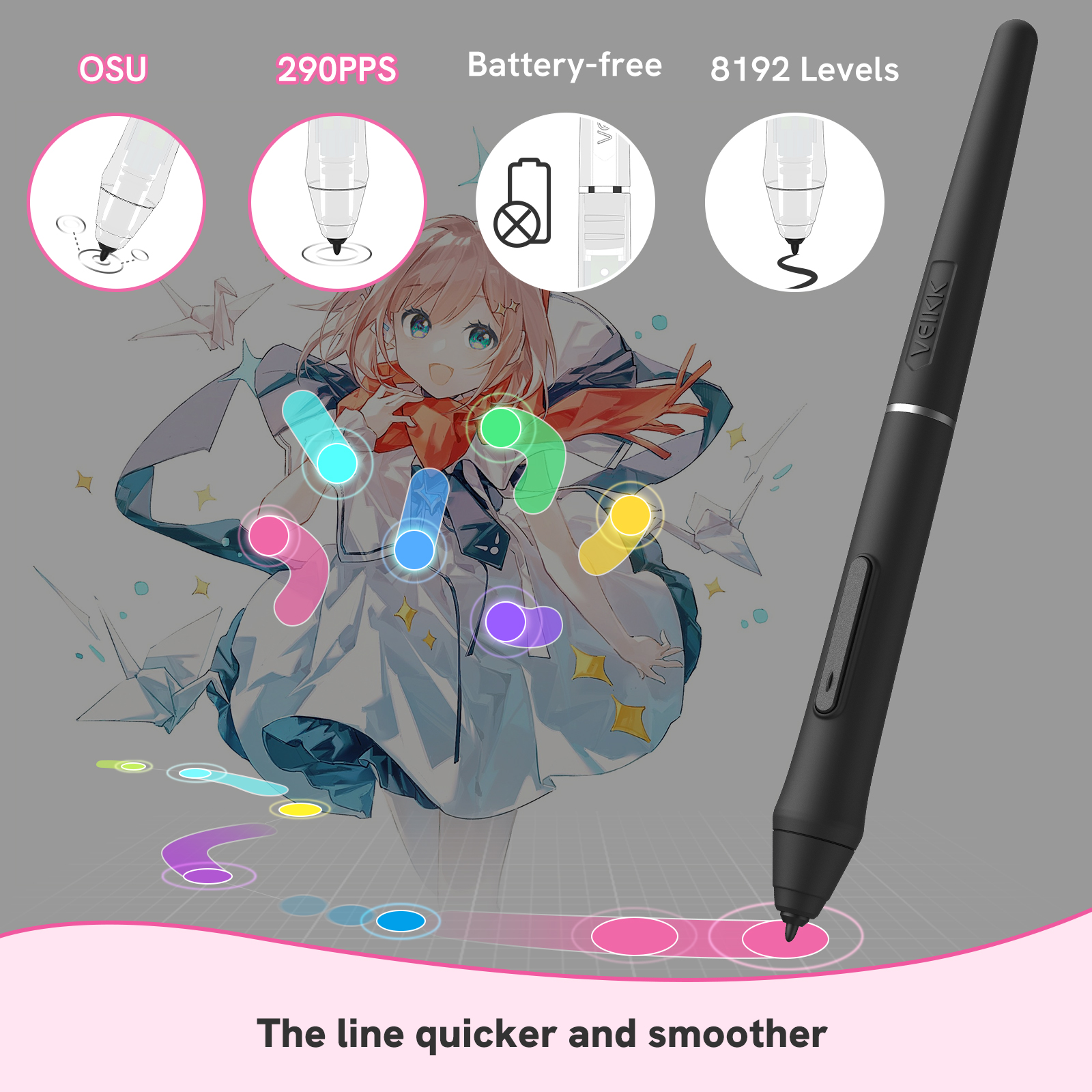 VEIKK VK430 Graphic Drawing Ta - Pc Gaming Drawing ulasan dan harga