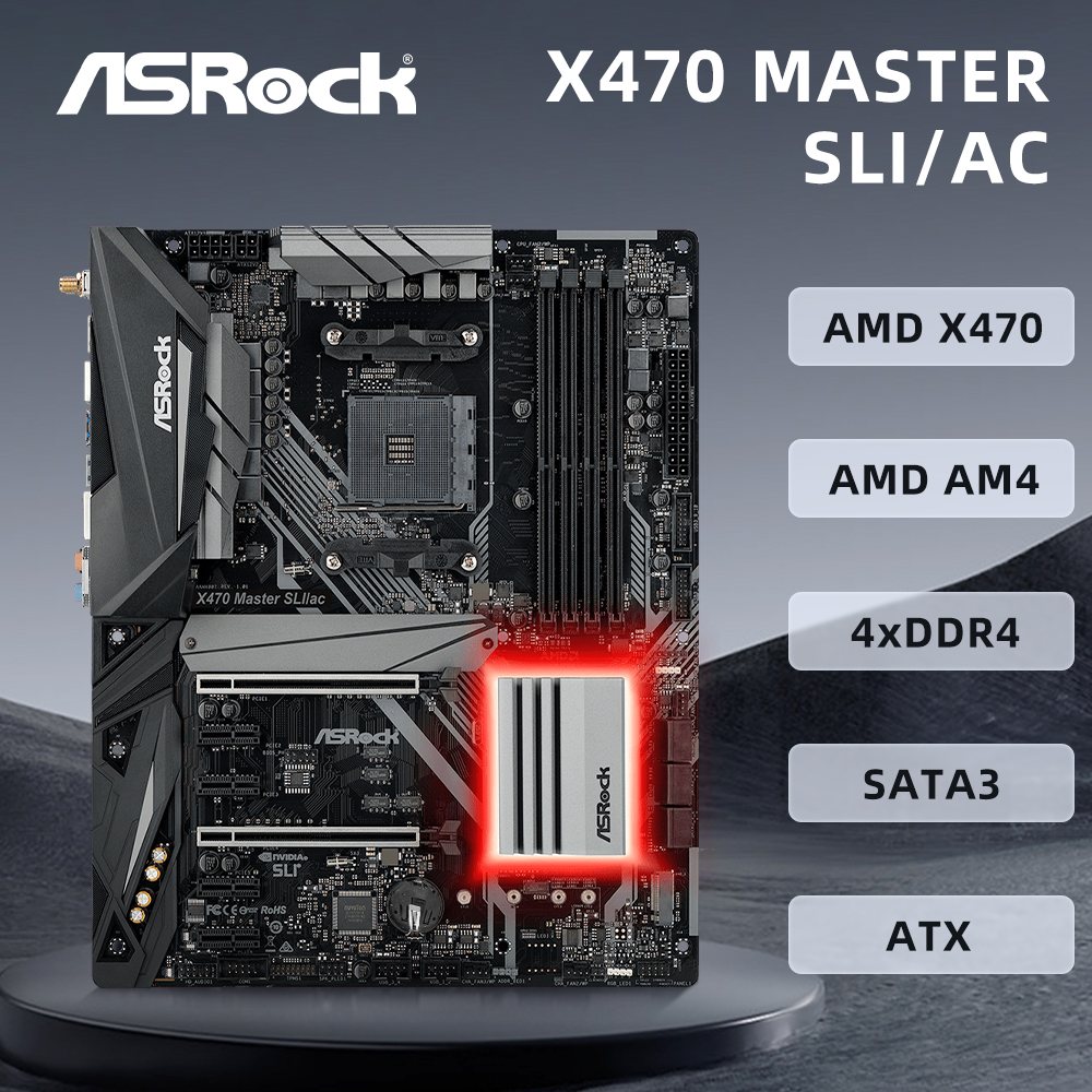 ASUS X470 MASTER SLI/AC Mother - Pc Gaming Cpu ulasan dan harga