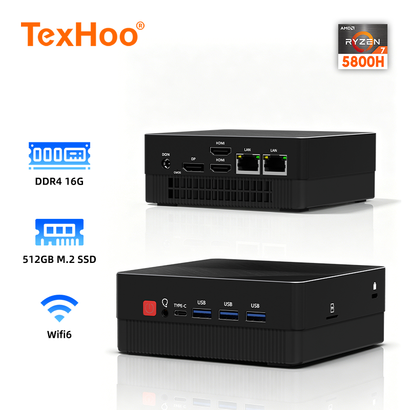 TexHoo Mini PC AMD R7 5800H 77 - Pc Gaming Ddr4 ulasan dan harga