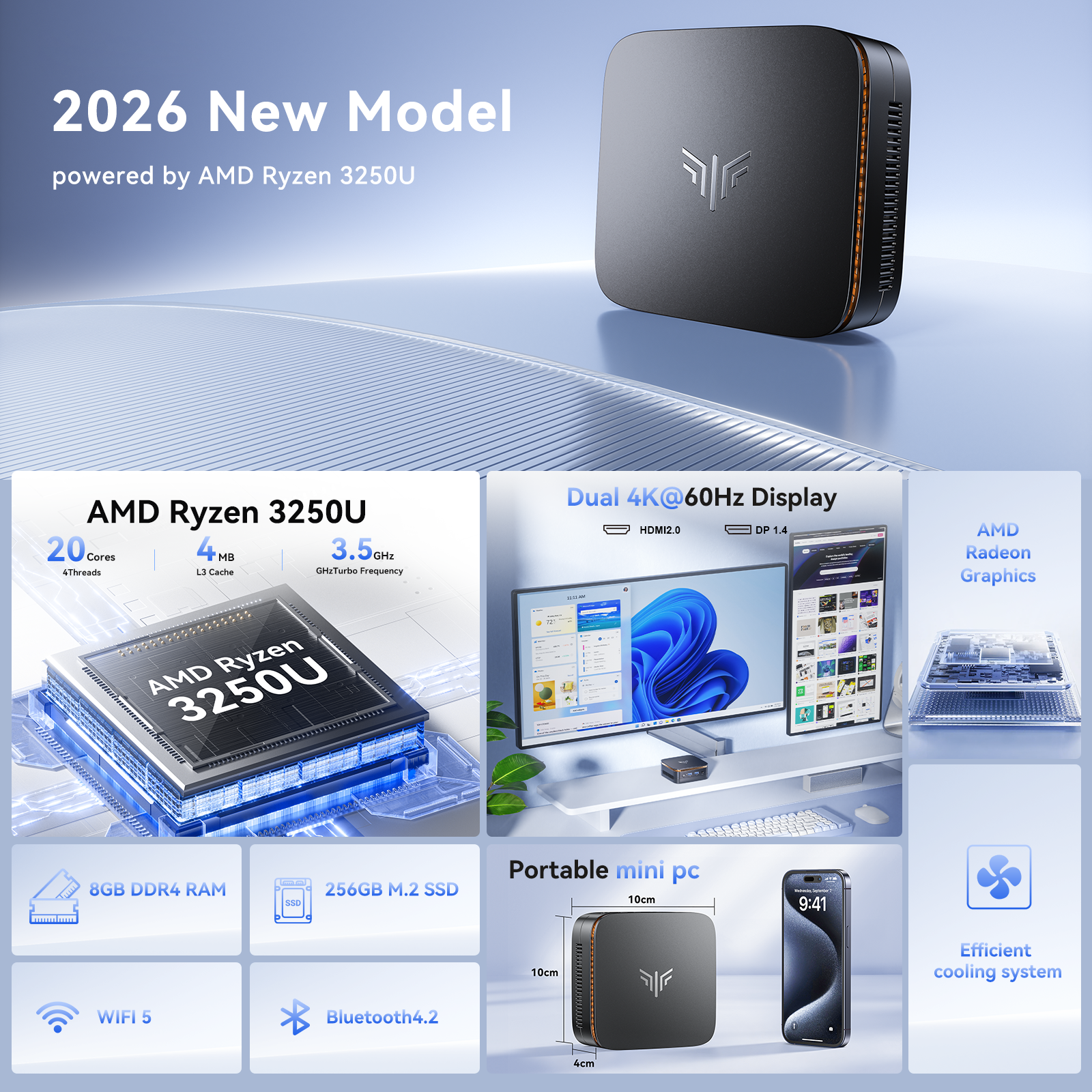 ACEMAGIC Mini PC AMD Ryzen R3  - Pc Gaming Ddr4 ulasan dan harga