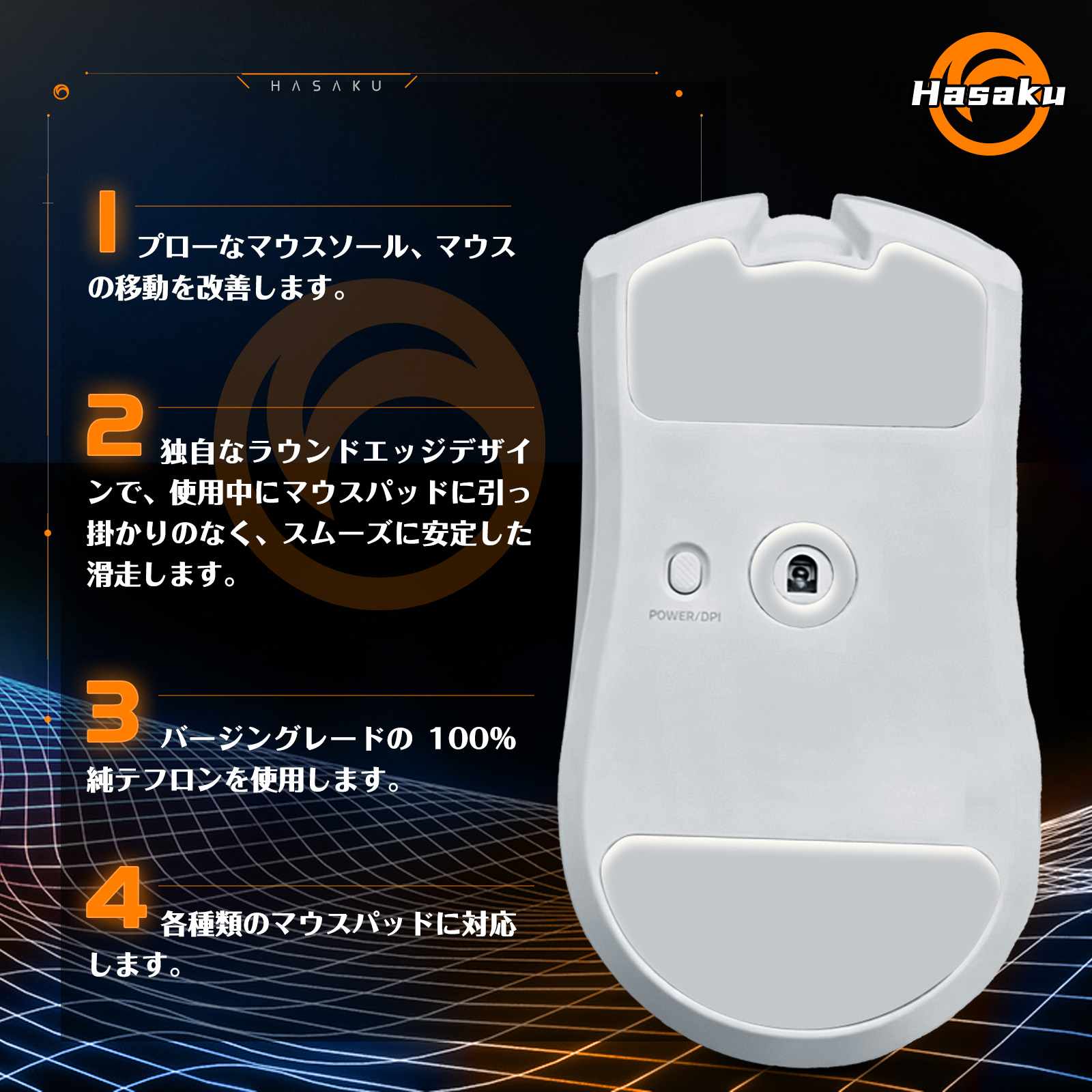2 Sets HASAKU Rounded Curved E - Fps Gaming Mouse ulasan dan harga