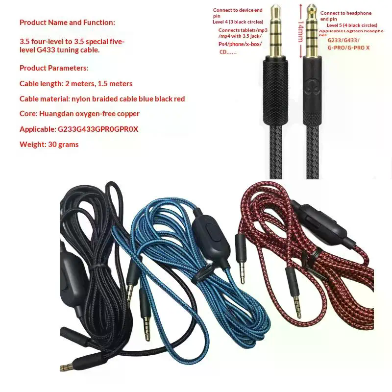 1Pcs Extension Cord Wire 2 Met - Gaming Headset ulasan dan harga