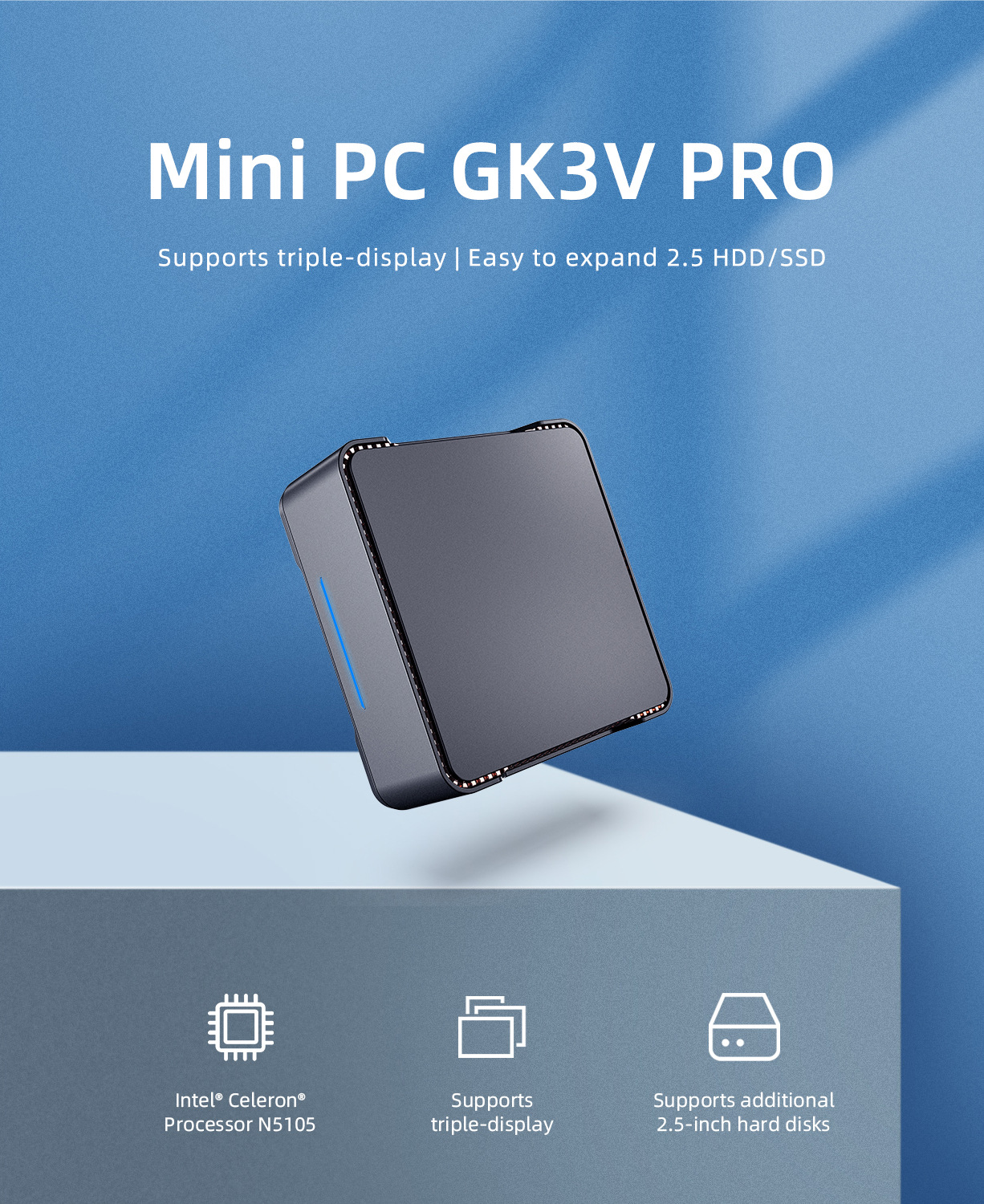 GK3V Pro mini pc Intel N5105 R - Pc Gaming Intel ulasan dan harga