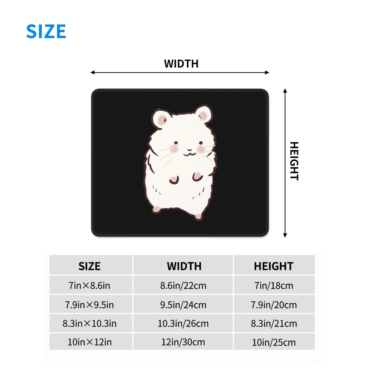 Multi-size Mouse Pad Cute Hams - Pc Gaming Drawing ulasan dan harga